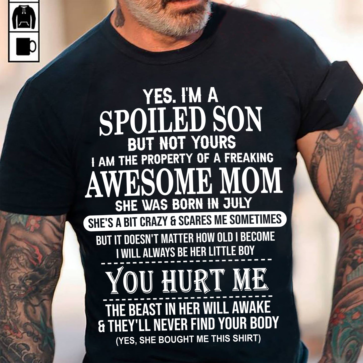 July - Awesome Mom Born In July - Special gift for Son From Mom - ntnt07 (SKU10-45-07)
