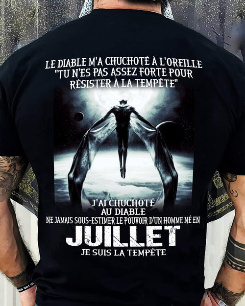 Je Suis la Tempête – Ne Jamais Sous-Estimer le Pouvoir d’un Homme Né en Juillet – T-Shirt Homme - ntnt07 (SKU26T-01160-07)