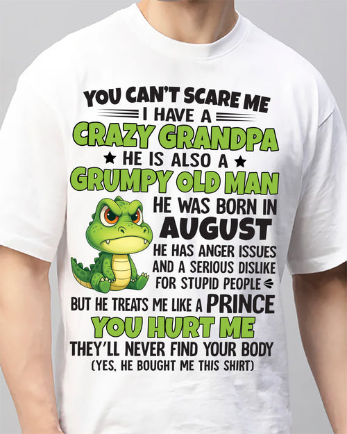 YOU CAN’T SCARE ME - GIFT FOR GRANDSON AND GRANDDAUGHTER FROM GRANDPA - ntnt08 (SKU09-121-08)
