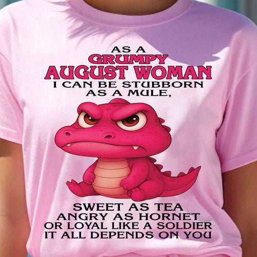 As A Grumpy January Woman - T Shirt For Woman - ntnt08 (SKU09-31-08)