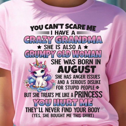 AUGUST - YOU CAN'T SCARE ME - GIFT FROM GRANDMA - ntnt08 (SKU09-106-08)