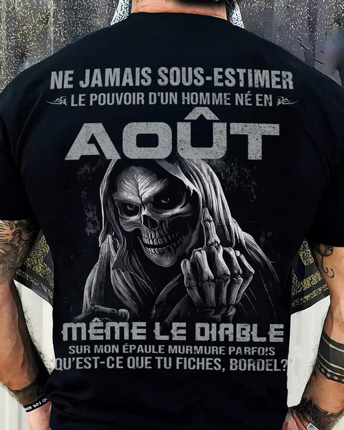 LE POUVOIR D’UN HOMME NÉ EN – T-SHIRT POUR HOMME – ntnt08 (SKU08-61-08)