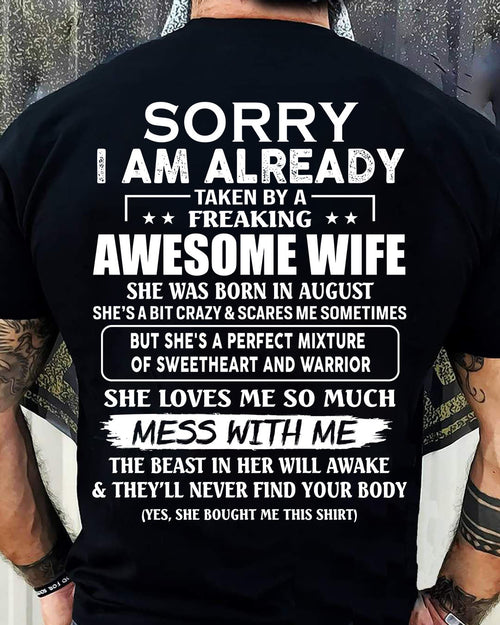 Wife August - Perfect gift for your husband - ntnt08 (SKU68-86-08)