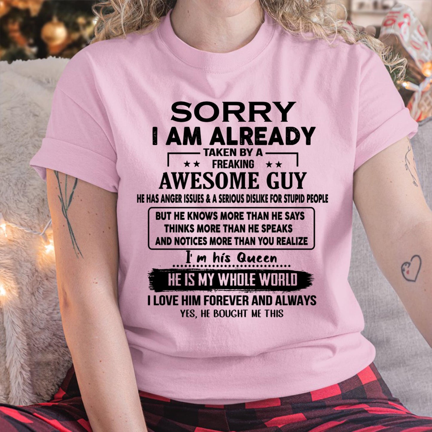 Awesome Guy - Perfect gift for your girlfriend or wife from husband - ntnt00 (SKUT08-11-00)