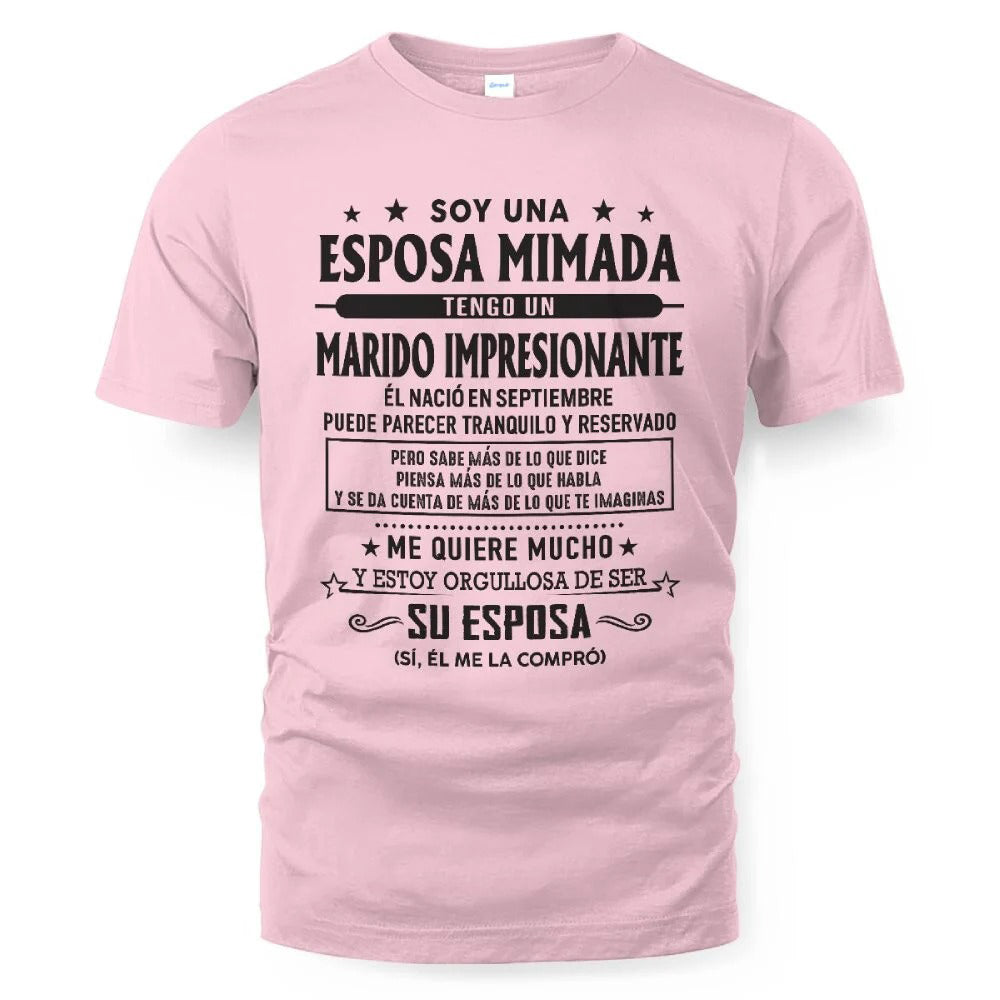 Septiembre – Esposo increíble nacido en septiembre – Regalo especial para tu esposa – ntnt09 (SKU03-11-09)