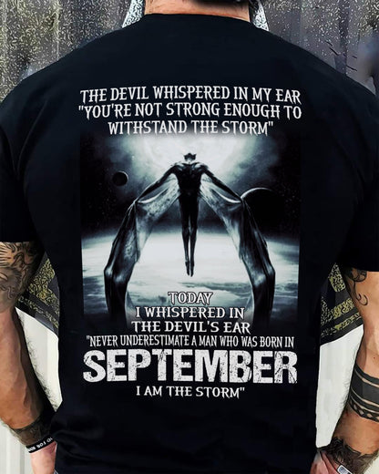 SEPTEMBER - THE DEVIL WHISPERED IN MY EAR - T-SHIRT FOR MAN - ntnt09 (SKU08-35-09)