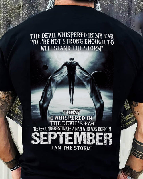 SEPTEMBER - THE DEVIL WHISPERED IN MY EAR - T-SHIRT FOR MAN - ntnt09 (SKU08-35-09)