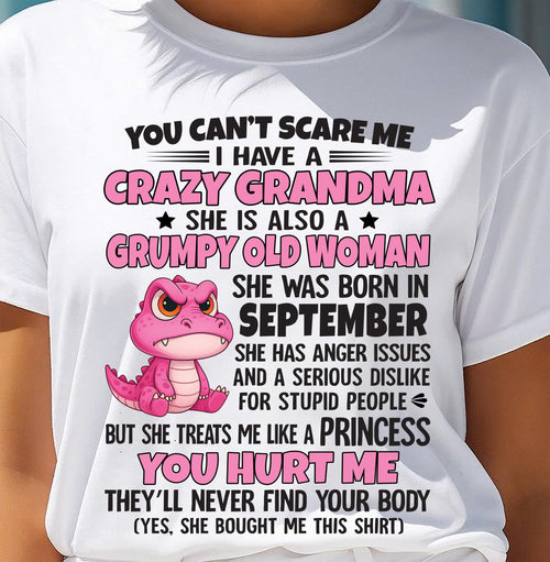 You Can’t Scare Me - Gift For Grandson And Granddaughter From Grandma - ntnt09 (SKU09-130-09)