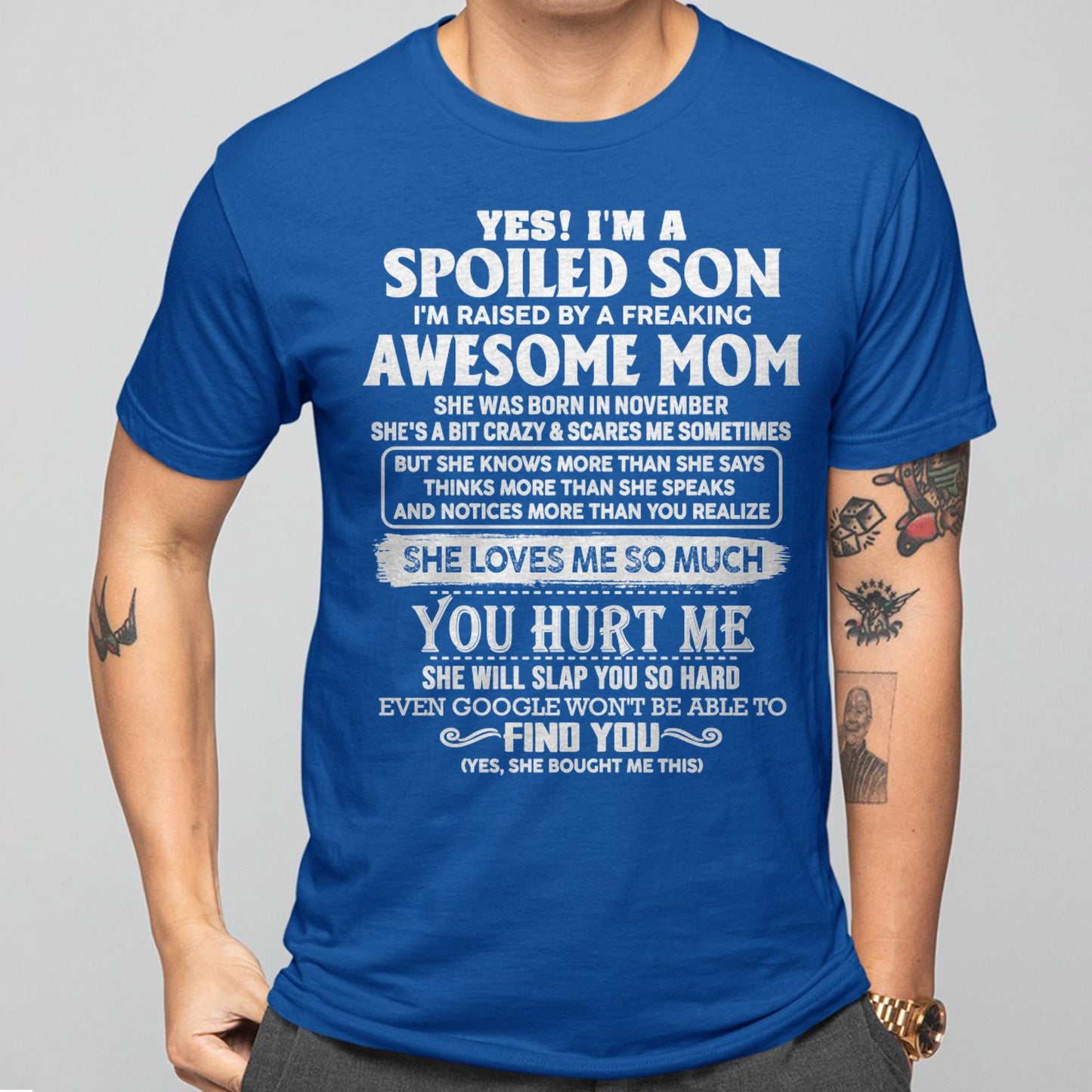 November - Awesome Mom - Perfect Gift For Son From Mom - ntnt11 (SKU05-47-11)
