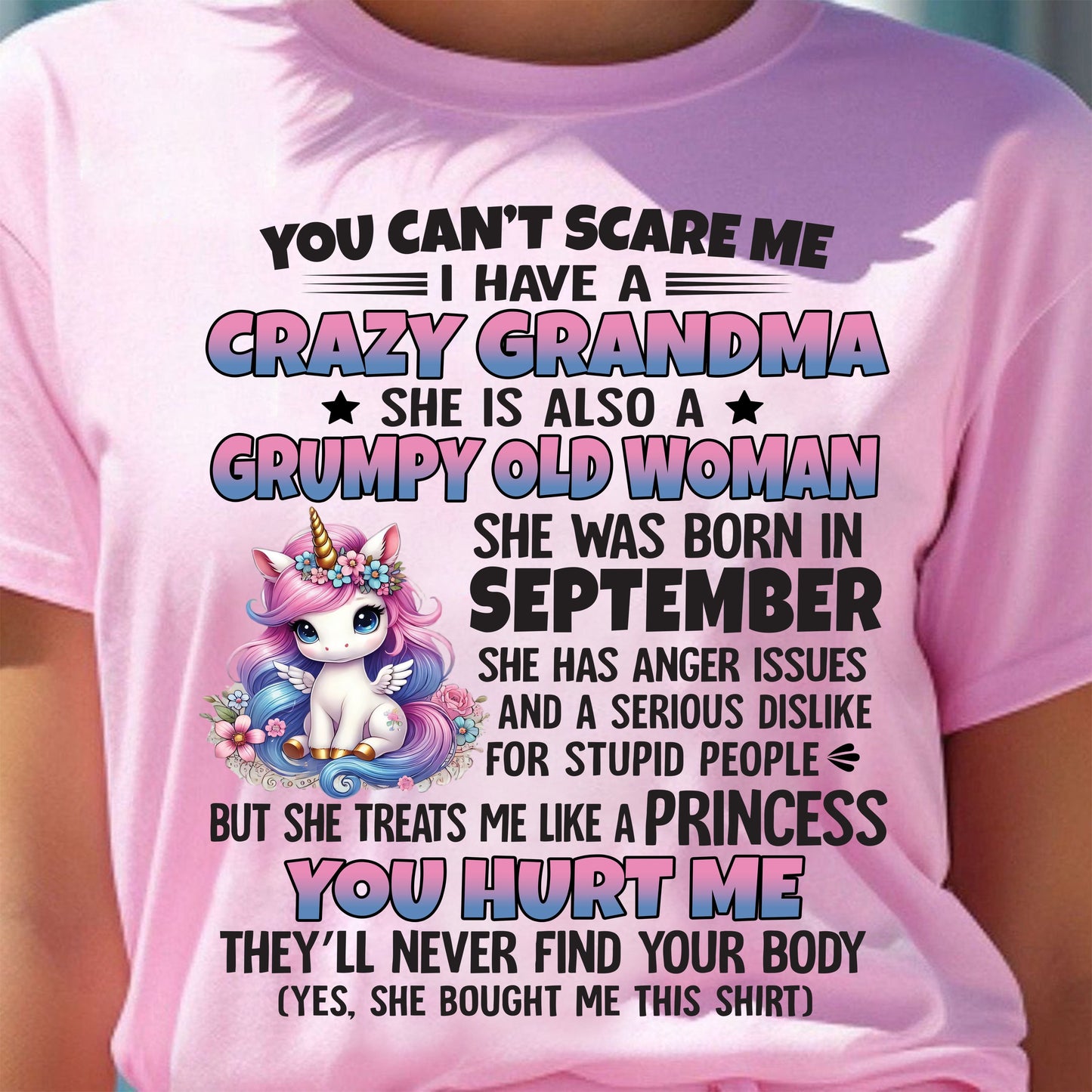 SEPTEMBER - YOU CAN'T SCARE ME - GIFT FROM GRANDMA - ntnt09 (SKU09-106-09)
