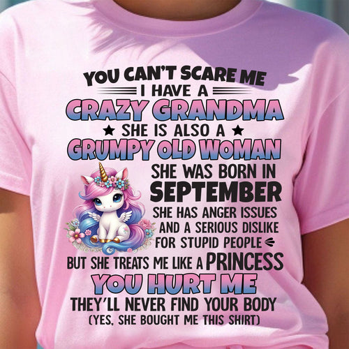 SEPTEMBER - YOU CAN'T SCARE ME - GIFT FROM GRANDMA - ntnt09 (SKU09-106-09)