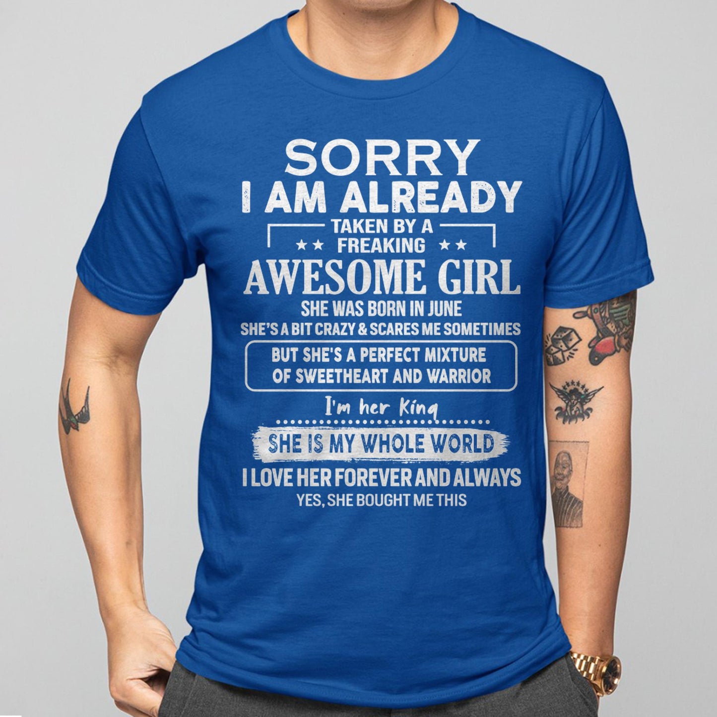 June - Awesome Girl - Perfect Gift For Your Boyfriend, Husband From Wife - ntnt06 (SKU04-86MT-06)