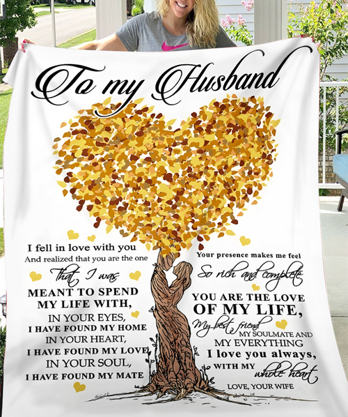 To My Husband Blanket – Forever Love From Wife (SKU26B-01279)