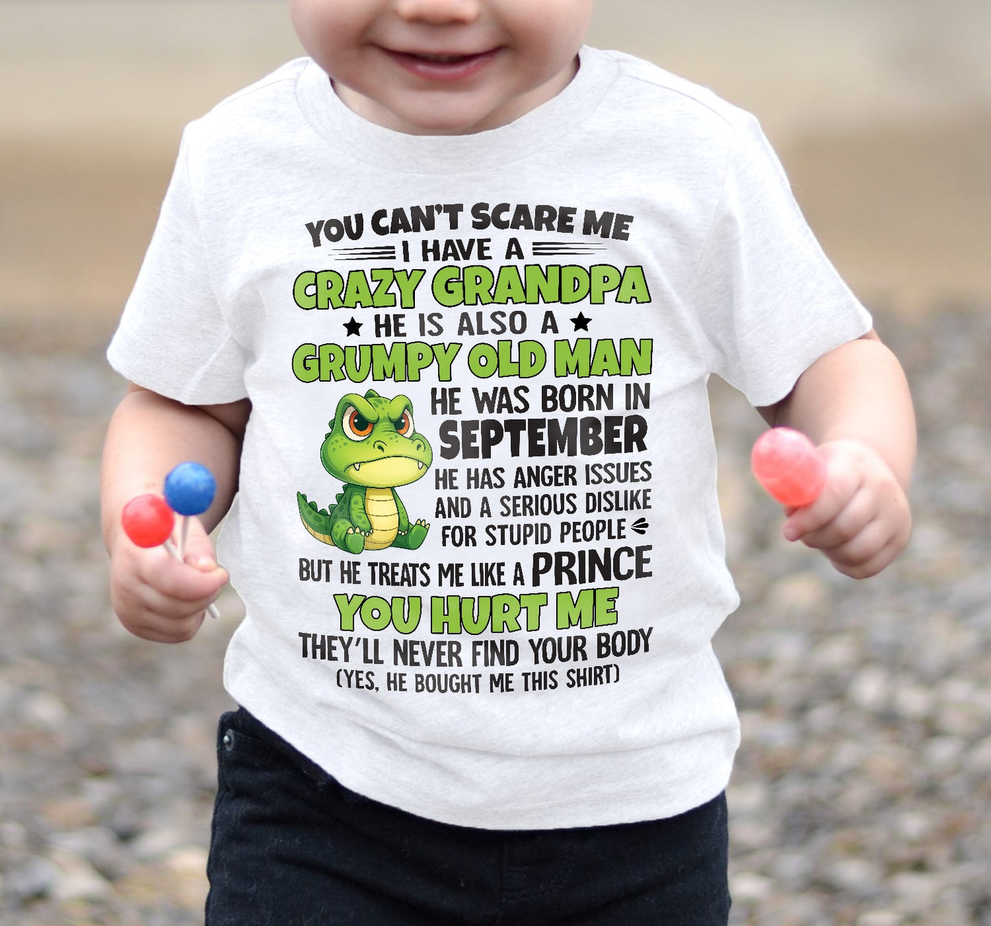 YOU CAN’T SCARE ME - GIFT FOR GRANDSON AND GRANDDAUGHTER FROM GRANDPA - ntnt09 (SKU09-121-09)
