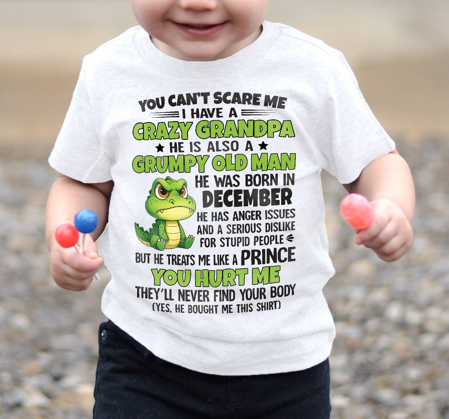 YOU CAN’T SCARE ME - GIFT FOR GRANDSON AND GRANDDAUGHTER FROM GRANDPA - ntnt12 (SKU09-121-12)