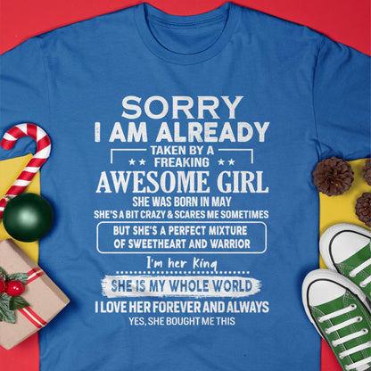 May - Awesome Girl - Perfect Gift For Your Boyfriend, Husband From Wife - ntnt05 (SKU04-86MT-05)