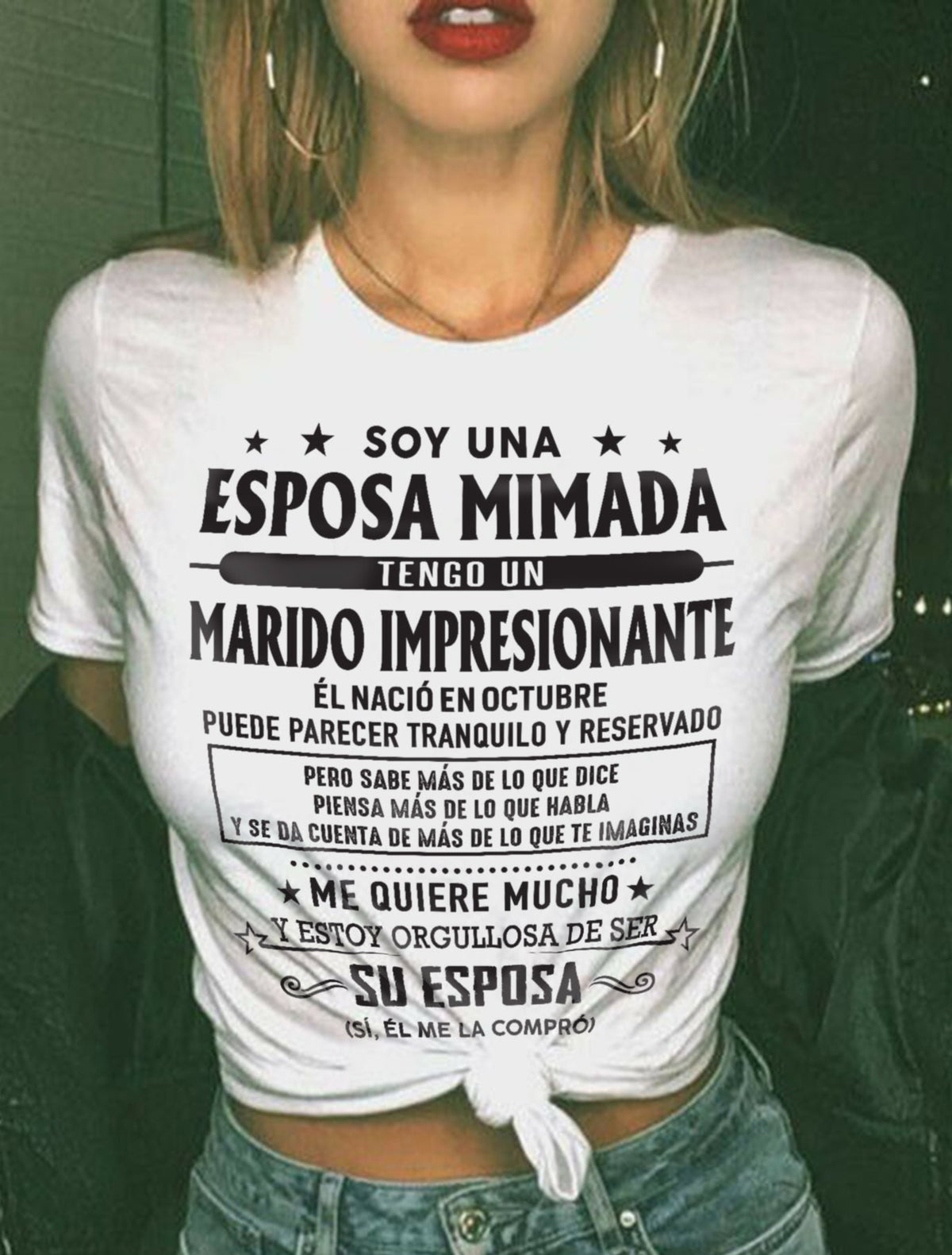 Octubre – Esposo increíble nacido en octubre – Regalo especial para tu esposa – ntnt10 (SKU03-11-10)