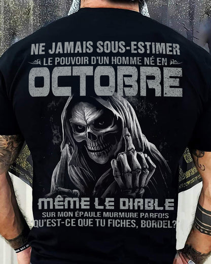 LE POUVOIR D’UN HOMME NÉ EN – T-SHIRT POUR HOMME – ntnt10 (SKU08-61-10)
