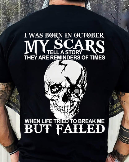 My Scars Tell A Story – T-Shirt For Man – ntnt10 (SKU10-27-10)