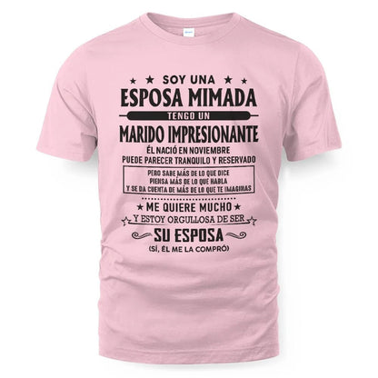 Noviembre – Esposo increíble nacido en noviembre – Regalo especial para tu esposa – ntnt11 (SKU03-11-11)