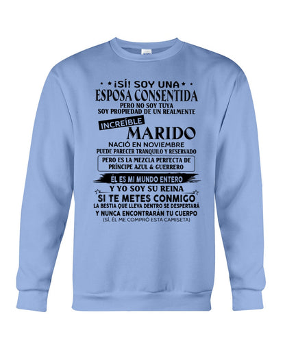 Noviembre - Esposo nacido en noviembre - Regalo especial para Esposa - T11 (Sku.TbnA3)