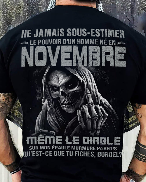 LE POUVOIR D’UN HOMME NÉ EN – T-SHIRT POUR HOMME – ntnt11 (SKU08-61-11)