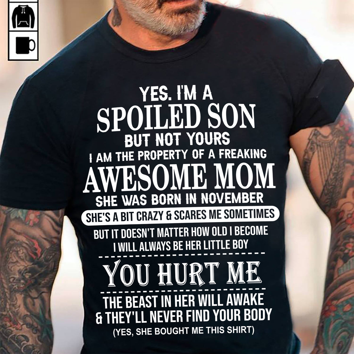 November - Awesome Mom Born In November - Special gift for Son From Mom - ntnt11 (SKU10-45-11)