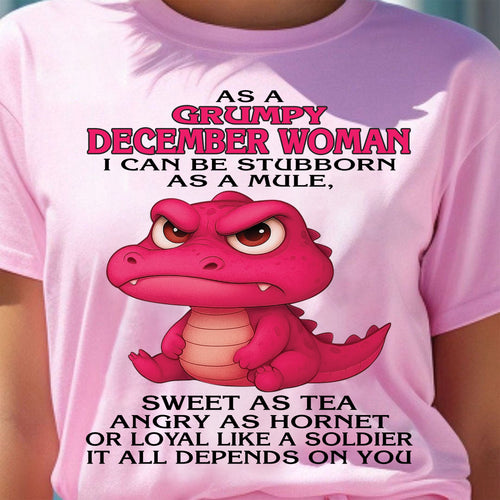 As A Grumpy January Woman - T Shirt For Woman - ntnt12 (SKU09-31-12)