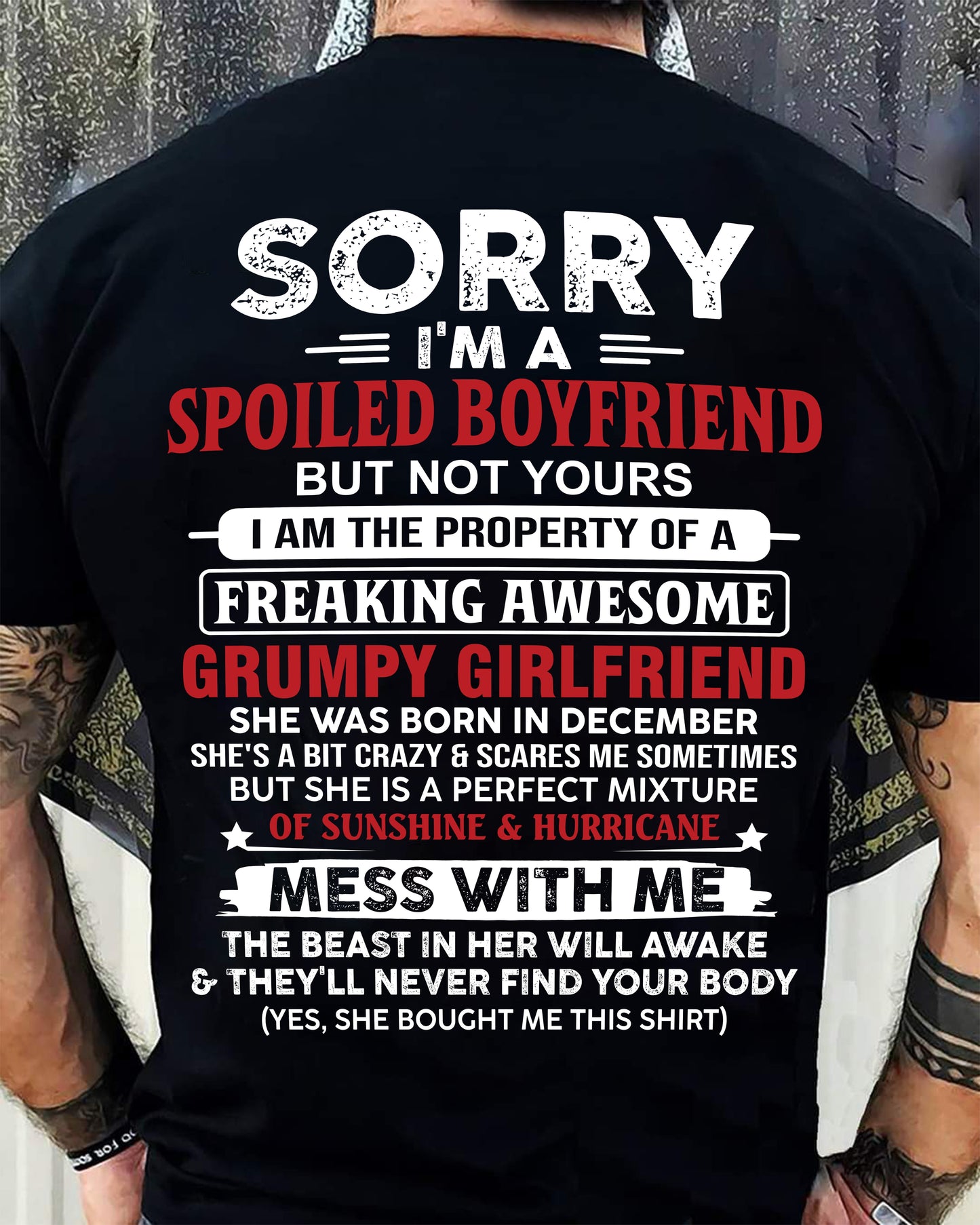 December - Spoiled Boyfriend - Perfect Gift From Girlfriend - ntnt12 (SKU11-18-12)