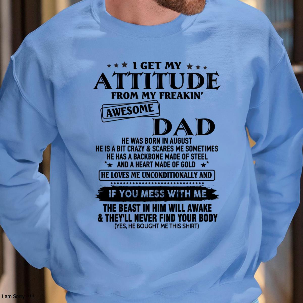 August - Gift For Son and Daughter From Dad - ntnt08 - (SKU-TDADC-08)