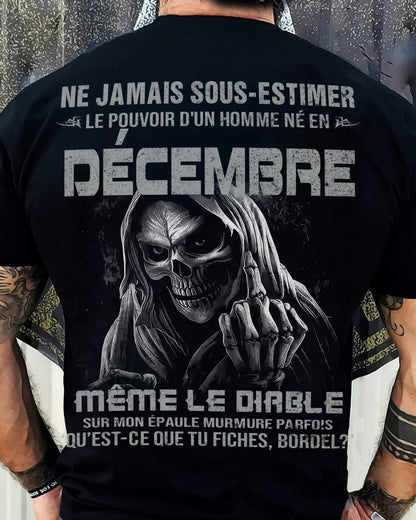 LE POUVOIR D’UN HOMME NÉ EN – T-SHIRT POUR HOMME – ntnt12 (SKU08-61-12)