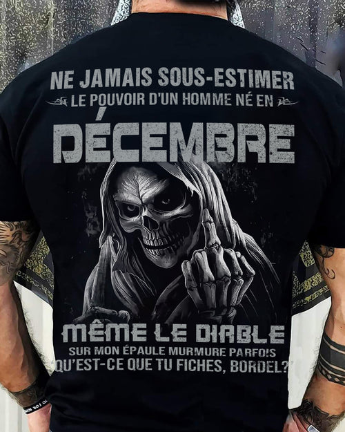 LE POUVOIR D’UN HOMME NÉ EN – T-SHIRT POUR HOMME – ntnt12 (SKU08-61-12)
