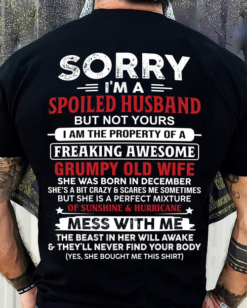 December - Spoiled Husband - Perfect Gift From Wife - ntnt12 (SKU11-02-12)