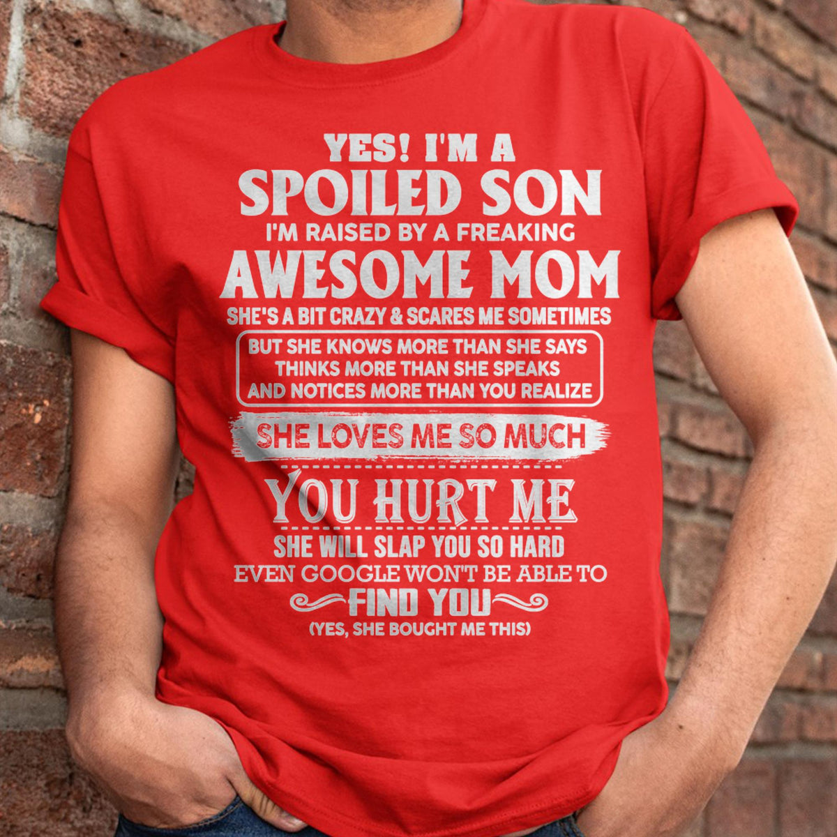 Awesome Mom - Perfect Gift For Your Spoiled Son From Mom - ntnt00 (SKU05-47-00)