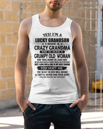 JANUARY - LUCKY GRANDSON OF CRAZY GRANDMA -  FROM GRANDMA - ntnt01 (SKU10-173-01)