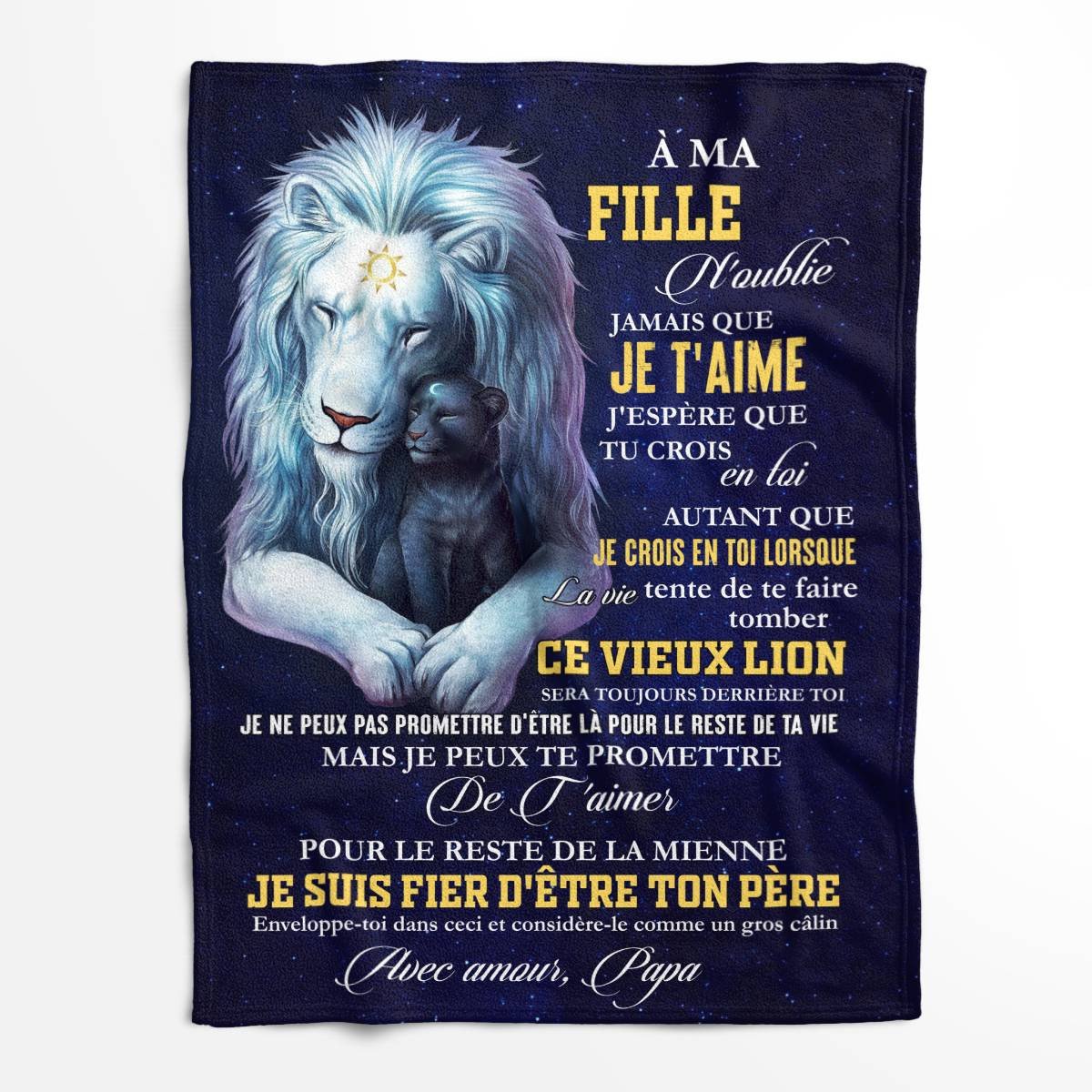 Cadeau Spécial Pour Ta Fille Couverture - De Papa (SKUB12-222)