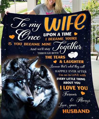 Special Gift For Wife Blanket - From Husband (SKU26B-01254)