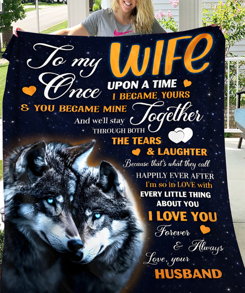 Special Gift For Wife Blanket - From Husband (SKU26B-01254)