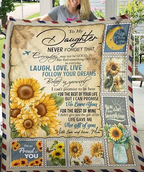To My Dear Daughter Blanket – Always With You, From Mom