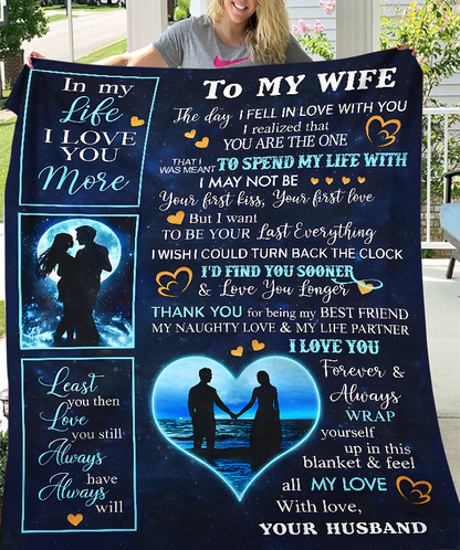 Special Gift For Wife Blanket - From Husband (SKU2602-158)
