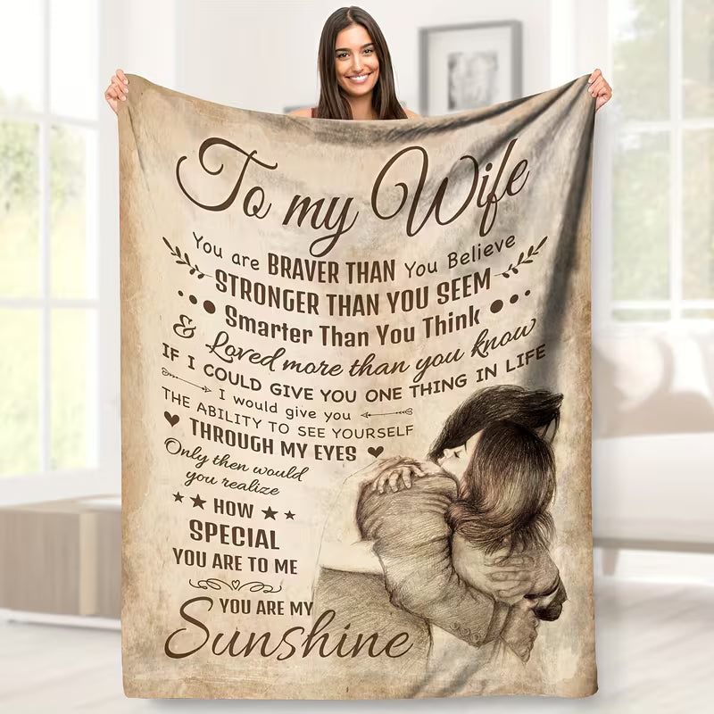 Special Gift For Your Wife Blanket - From Husband