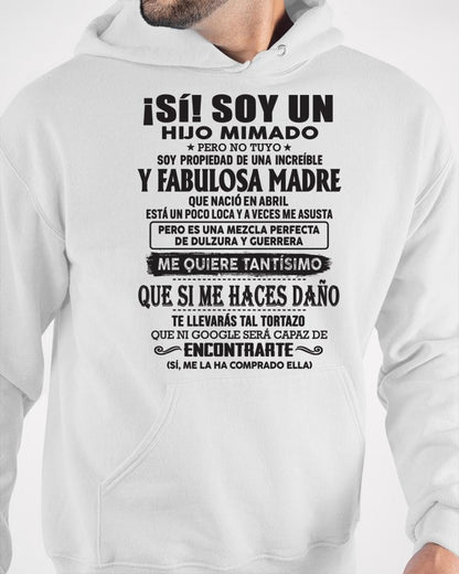 Madre increíble nació en abril – Regalo especial para hijo – T04 (SKU06-12)