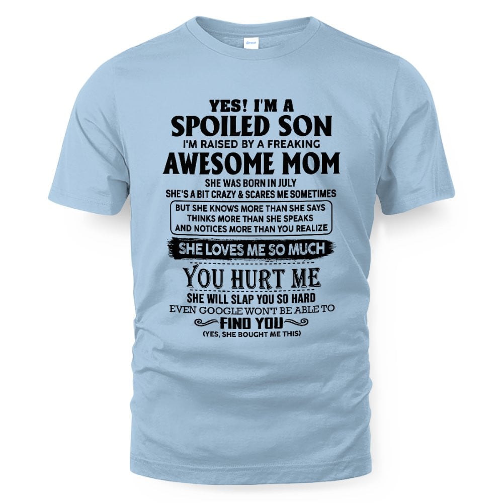 July - Awesome Mom - Perfect gift for son From Mom - ntnt07 (SKU-SPW-07)