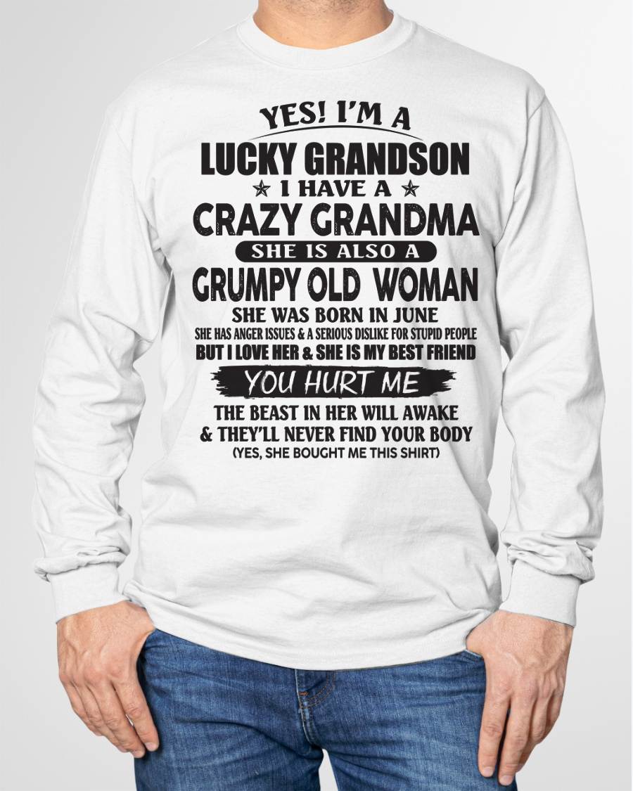 JUNE - LUCKY GRANDSON OF CRAZY GRANDMA -  FROM GRANDMA - ntnt06 (SKU10-173-06)