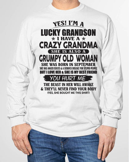 SEPTEMBER - LUCKY GRANDSON OF CRAZY GRANDMA -  FROM GRANDMA - ntnt09 (SKU10-173-09)