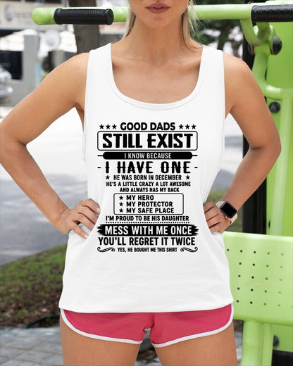 Good Dad Shirt - December Dad My Hero My Protector - From Dad - NTNT12 - (SKU2608-124-12)