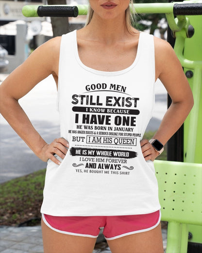 January - Good Men Still Exist - Perfect Gift For Your Girlfriend, Wife From Husband / Man - ntnt01 (SKU07-166-01)
