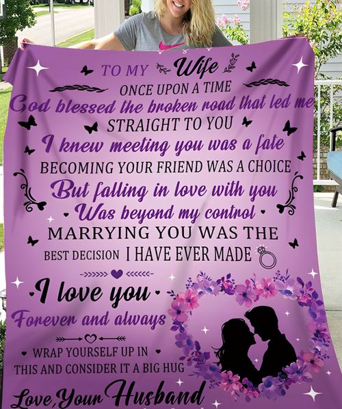 To My Wife Blanket – A Romantic Gift From Your Husband, With All My Love