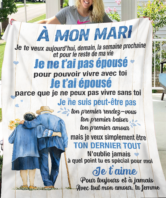 À Mon Mari Blanket – Avec Tout Mon Amour, Ta Femme