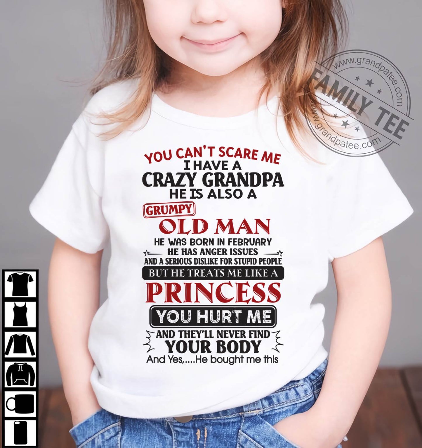 I Have A Crazy Grandpa - Gift For Grandson And Granddaughter From Grandpa - ntnt02 (SKU09-143-02)